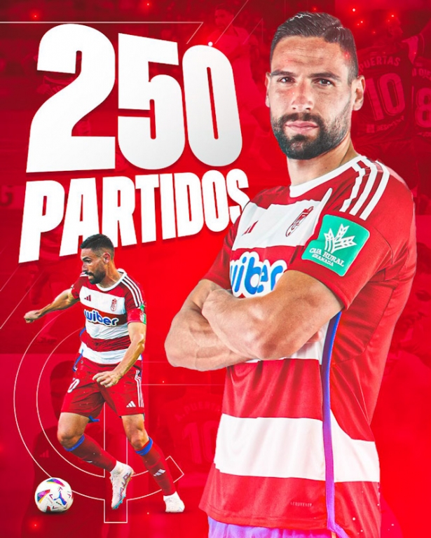 Antonio Puertas ha jugado 250 partidos con el Granada CF (GRANADA CF) Antonio Puertas ha jugado 250 partidos con el Granada CF (GRANADA CF)