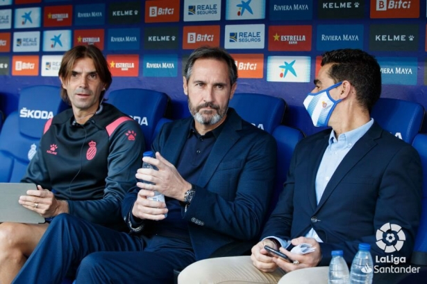 Vicente Moreno cuando era entrenador del Español (LALIGA) Vicente Moreno cuando era entrenador del Español (LALIGA)
