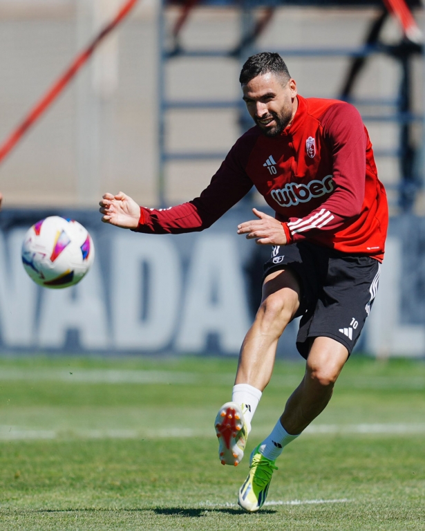 Antonio Puertas durante el entrenamiento (GCF) Antonio Puertas durante el entrenamiento (GCF)