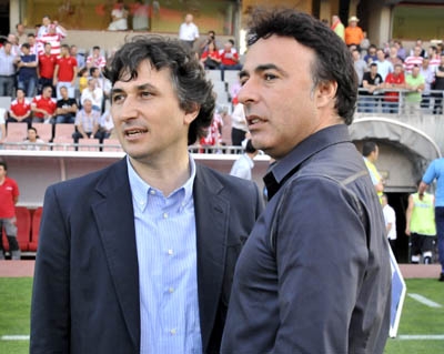 Gino Pozzo y Quique Pina en Los Cármenes Gino Pozzo y Quique Pina en Los Cármenes