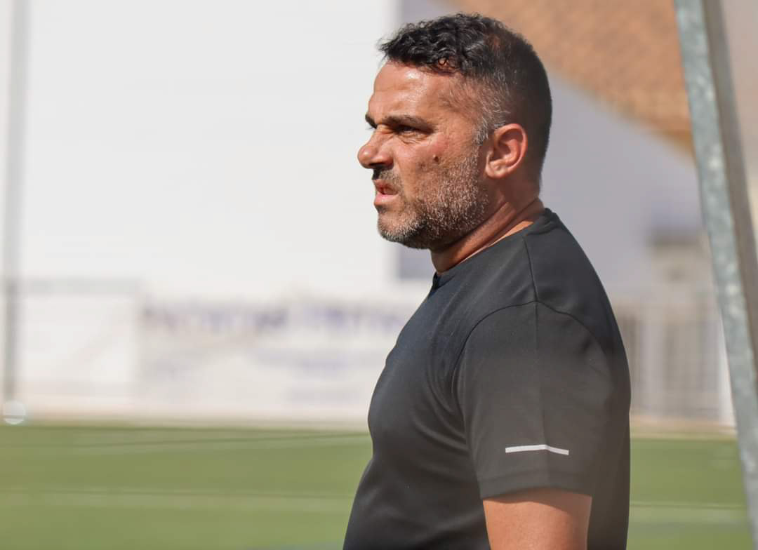 Emilio Fajardo durante un partido con el Real Jaén (JOSÉ M. BALDOMERO)