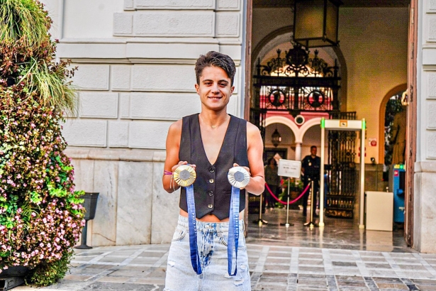 María Pérez con sus dos medallas olímpicas (JOSÉ VELASCO) María Pérez con sus dos medallas olímpicas (JOSÉ VELASCO)