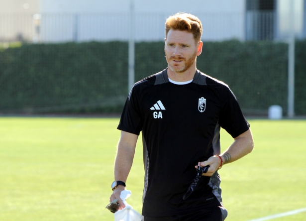 Abascal ha dirigido el último entrenamiento antes de medirse al Depor (J. PALMA) Abascal ha dirigido el último entrenamiento antes de medirse al Depor (J. PALMA)