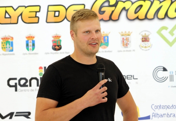 Mikko Heikkila en la presentación del Rally Granada (J. PALMA)
