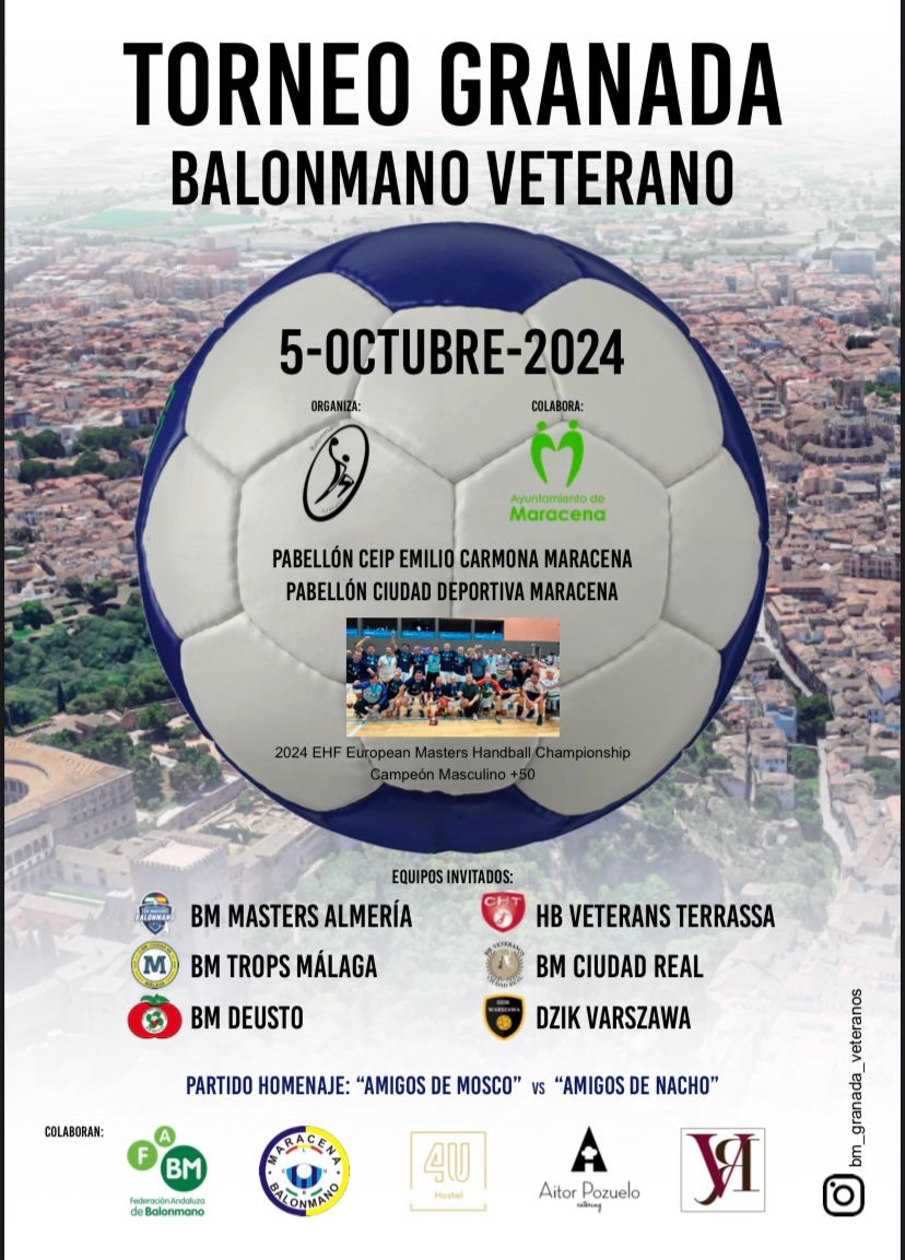 Cartel del torneo (BM VETERANOS GRANADA)