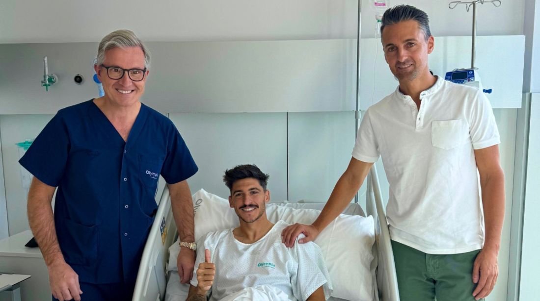 Neva tras pasar por el quirófano (GRANADA CF)