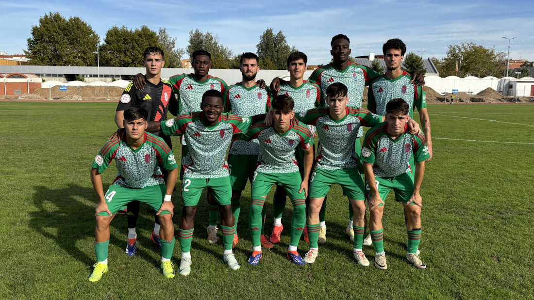 Once inicial del Recreativo ante el Don Benito (GCF,)