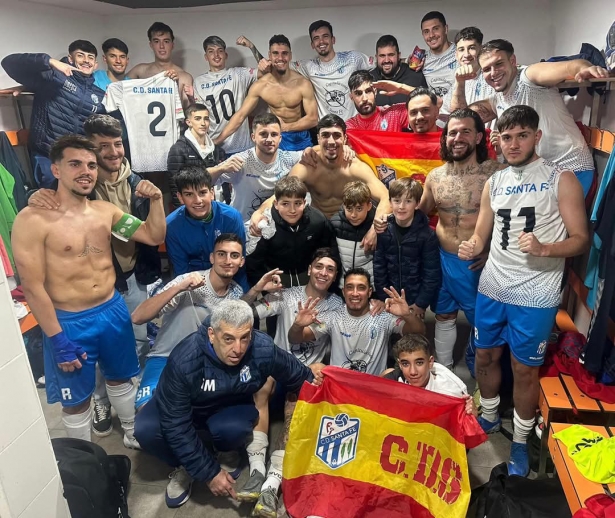 El CD Santa Fe celebra el triunfo (CD SANTA FE) El CD Santa Fe celebra el triunfo (CD SANTA FE)
