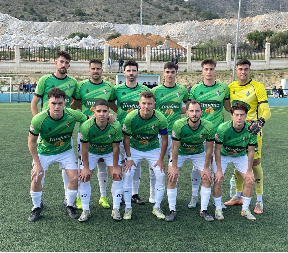 Once inicial del CD Huétor Vega ante el Málaga City (CD HUÉTOR VEGA) 