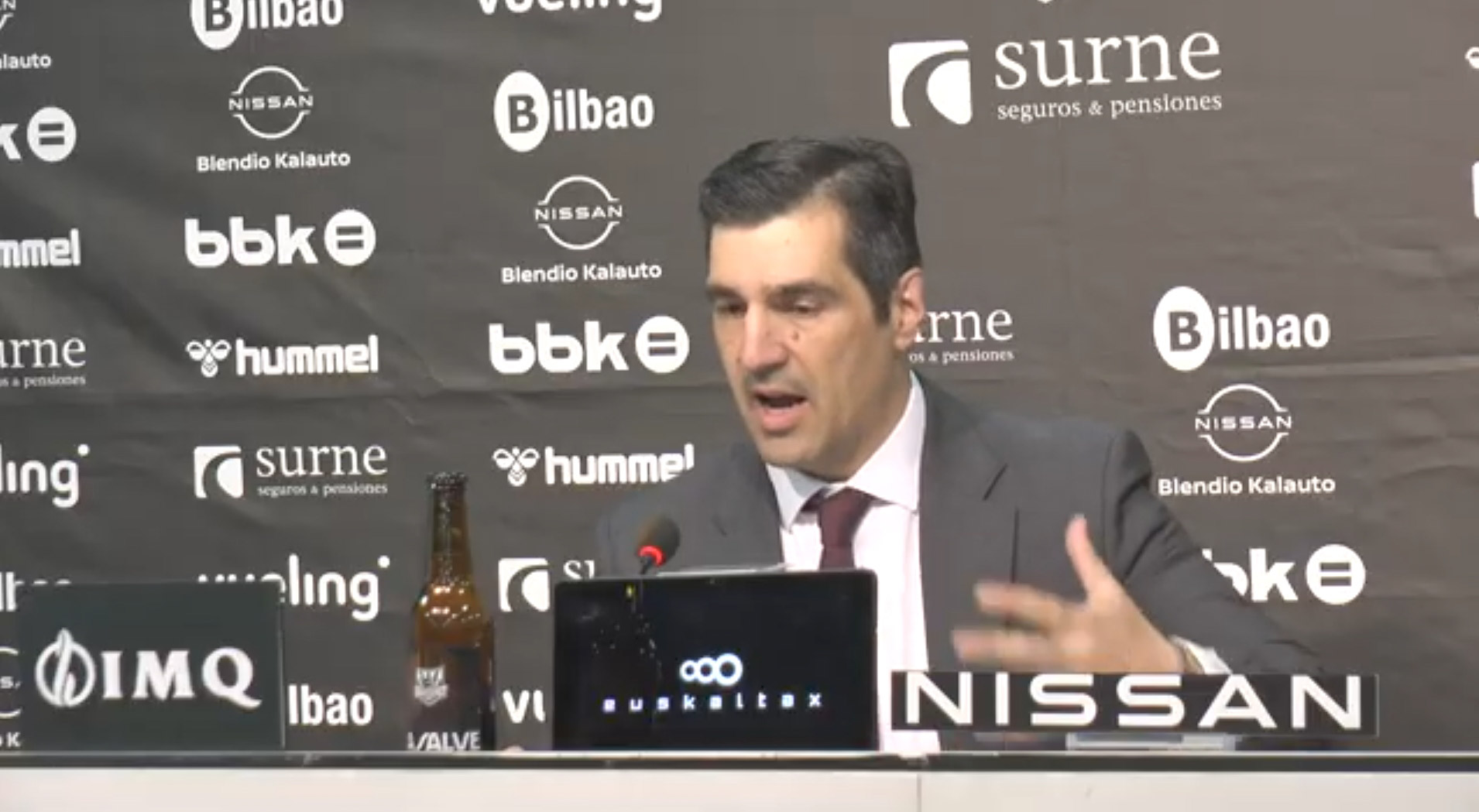Rueda de prensa post partido de Pablo Pin (BILBAO BASKET)