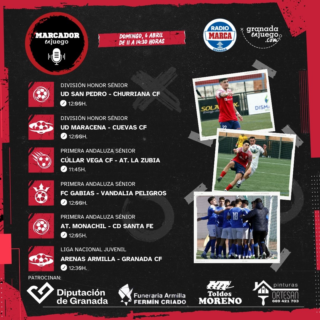 Menú dominical del progama MarcadorenJuego (GRJ)