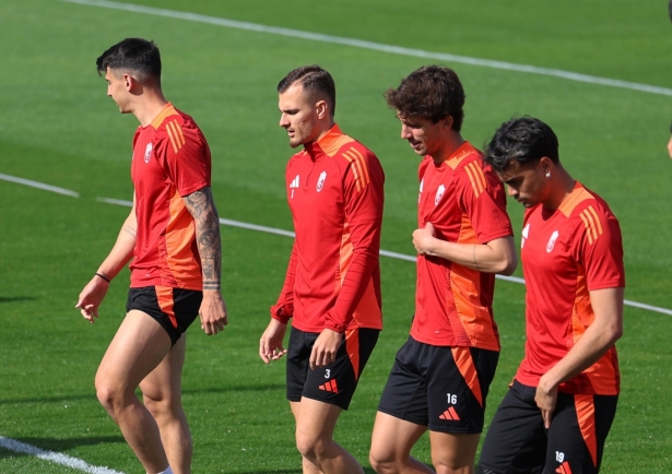 Brau ha vuelto a trabajar con sus compañeros (J. AZCOYTIA)