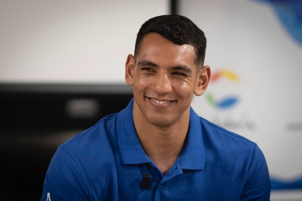 El medallista olímpico Ayoub Ghadfa (ANTONIO L. JUÁREZ)