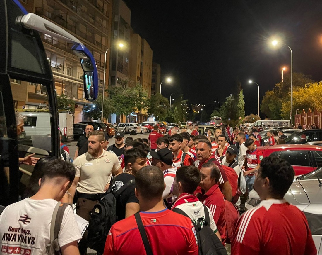Seis autobuses han puesto rumbo hacia Santander (DARIO GUERRERO