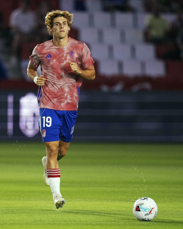 Jorge Pascual, una de las novedades en el once inicial ante el Mirandés (GCF) Jorge Pascual, una de las novedades en el once inicial ante el Mirandés (GCF)
