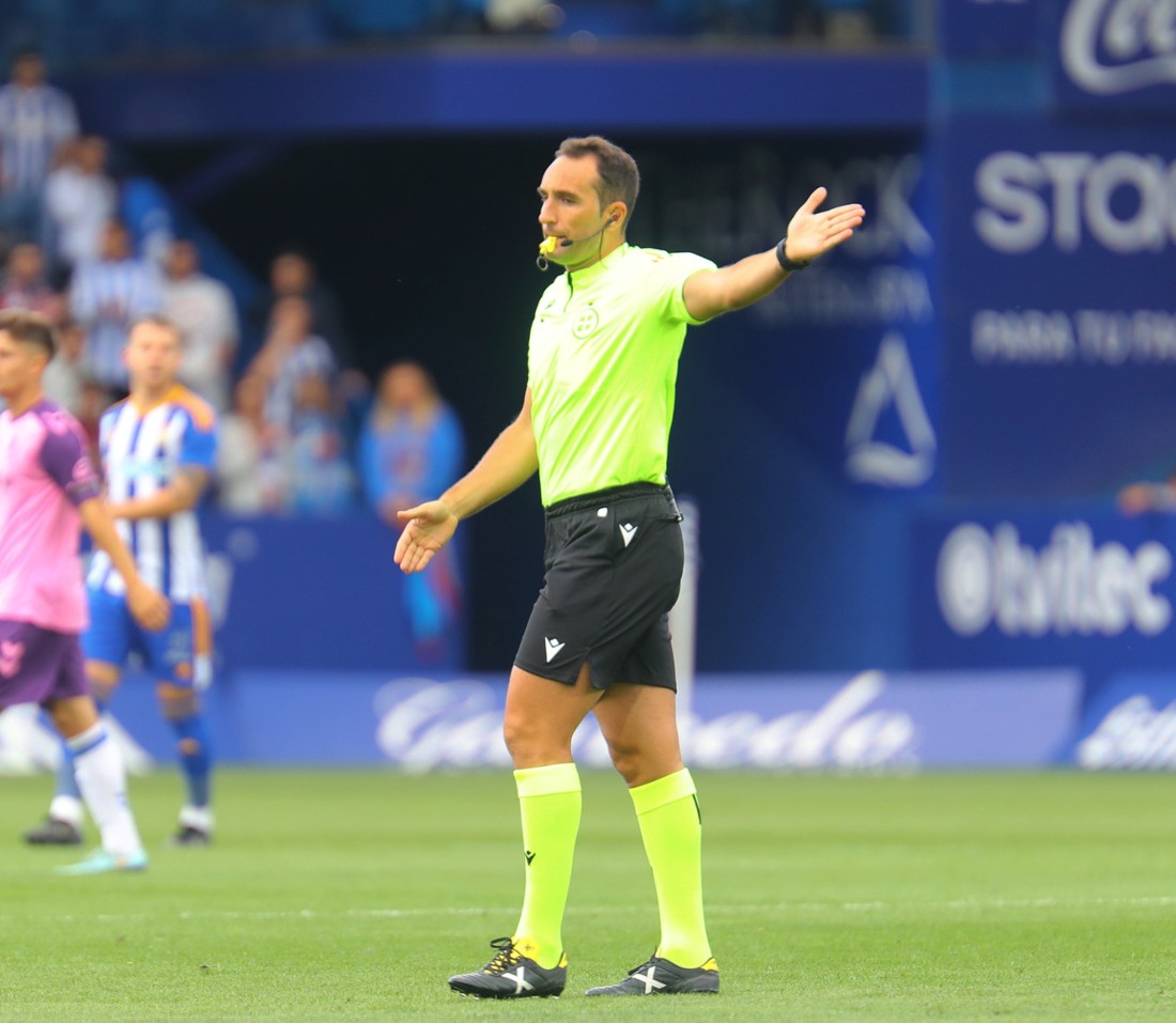 Dámaso Monescillo dirigirá el encuentro en El Alcóraz 