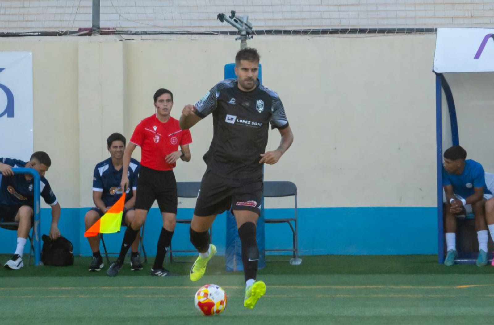 Jorge Molina durante un partido de esta temporada (CHURRIANA CF (