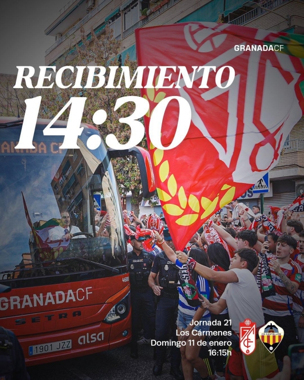 La afición recibirá al equipo (GRANADA CF) La afición recibirá al equipo (GRANADA CF)