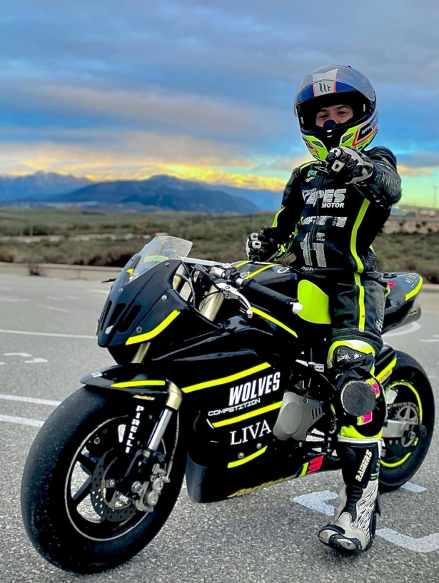 Iker Peregrina en su moto (AYTO. MARACENA Iker Peregrina en su moto (AYTO. MARACENA