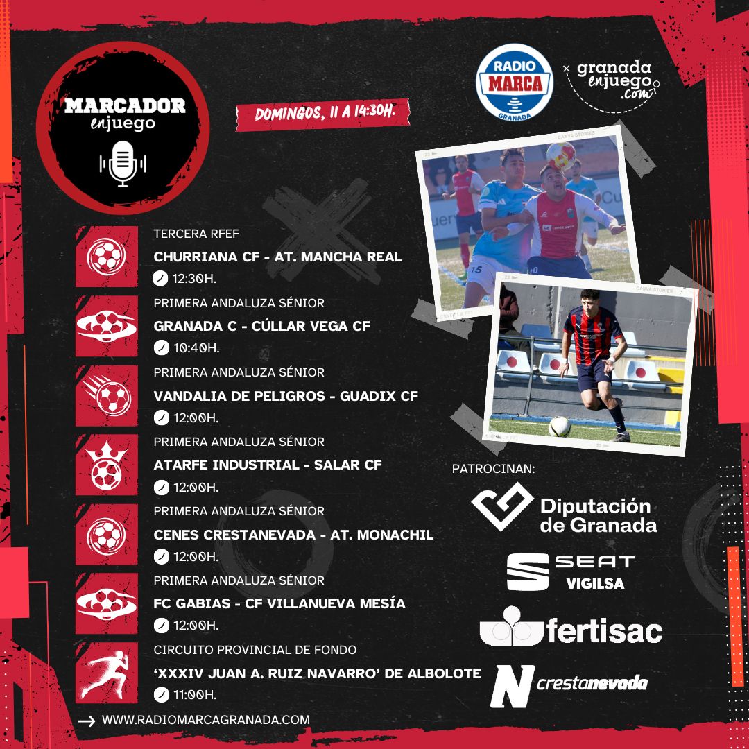 Nueva edición del programa MarcadorEnJuego en Radio MARCA Granada
