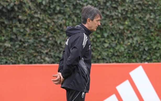 Pacheta sigue defendiendo el trabajo de su equipo (J. AZCOYTIA) Pacheta sigue defendiendo el trabajo de su equipo (J. AZCOYTIA)