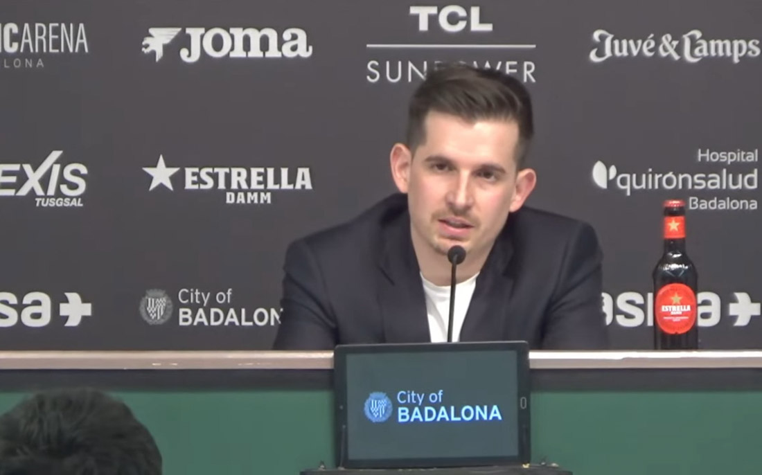 El entrenador del Covirán Granada, Arturo Ruiz (JOVENTUT)