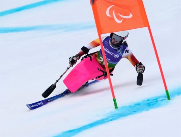 Audrey Pascual durante la manga de supergigante de la combinada de los Juegos Paralímpicos de Invierno de Milán y Cortina d`Ampezzo 2026 (COMITÉ PARALÍMPICO ESPAÑOL) Audrey Pascual durante la manga de supergigante de la combinada de los Juegos Paralímpicos de Invierno de Milán y Cortina d`Ampezzo 2026 (COMITÉ PARALÍMPICO ESPAÑOL)