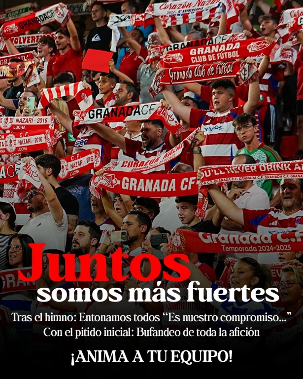 El equipo sentirá el apoyo de la afición antes del encuentro (GRANADA CF) El equipo sentirá el apoyo de la afición antes del encuentro (GRANADA CF)