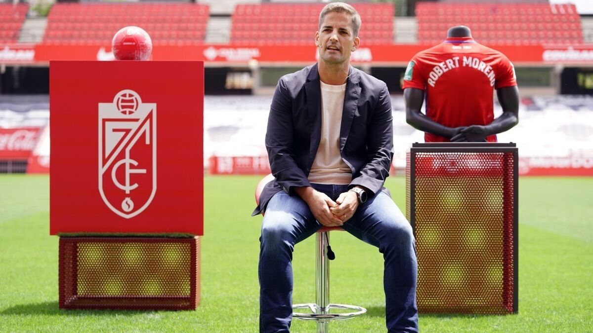 Moreno, en su presentación como técnico del Granada 