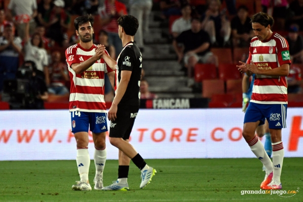 Trigueros en el momento que fue sustituido ante el Real Sporting (JOSÉ M. BALDOMERO)