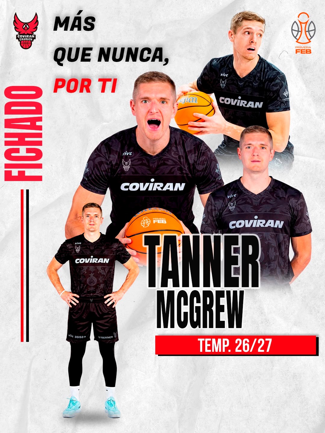 McGrew, quinto fichaje del Coviran Granada (COVIRAN GRANADA)