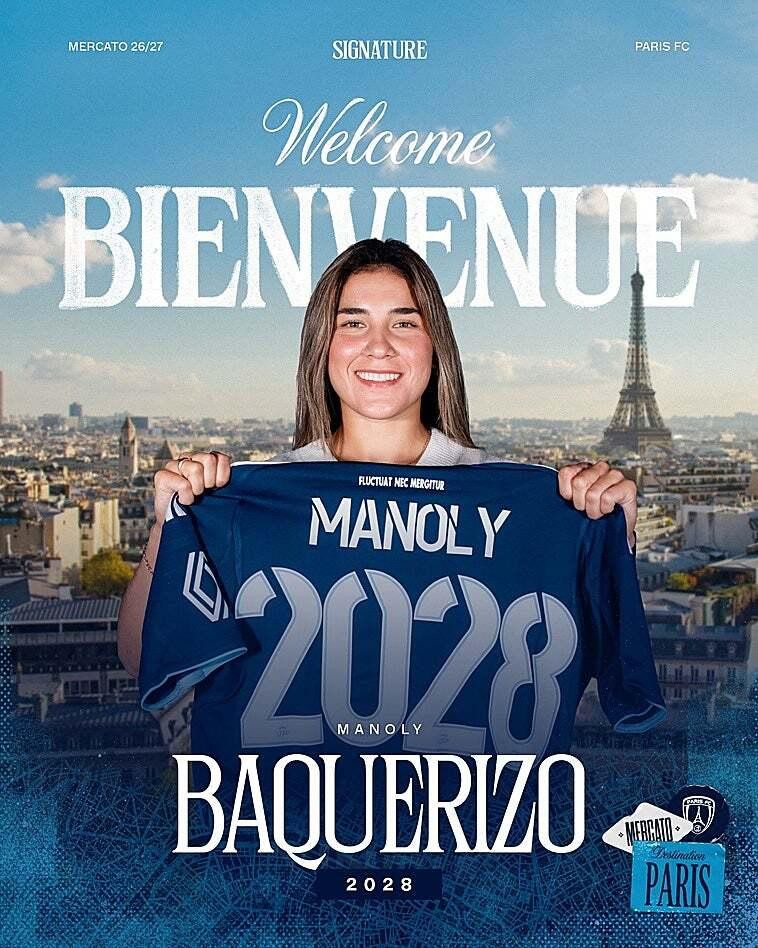 Manoly Baquerizo se marcha a la liga francesa (PARIS FC)