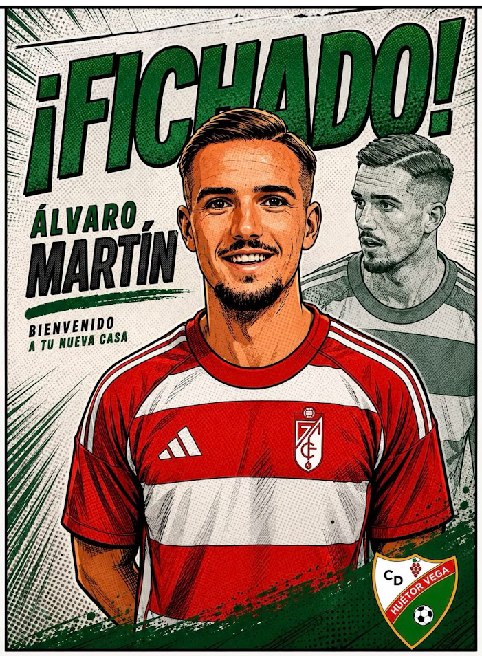 Álvaro Martín nuevo fichaje del CD Huétor Vega (CD HUÉTOR VEGA)