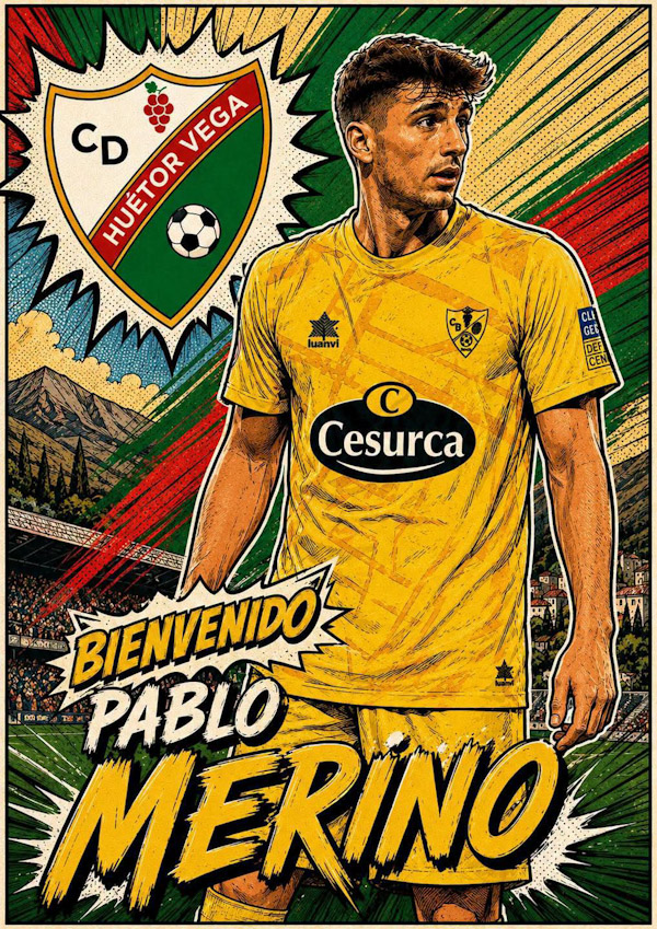Pablo Merino refuerza el centro del campo del Huétor Vega (CD HUÉTOR VEGA)