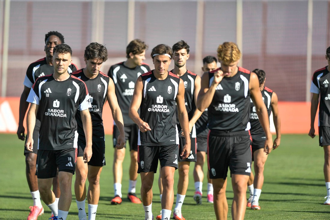 El equipo, con la mente puesta en el partido ante el Córdoba (GP MEDIA)