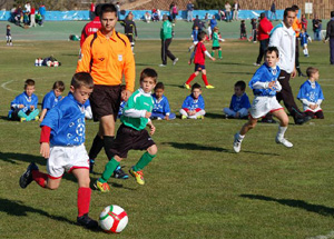 Los más pequeños disfrutaron con un día de fútbol