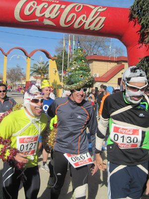 El ambiente de la carrera fue totalmente festivo