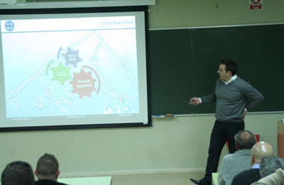 Bruno García durante su ponencia