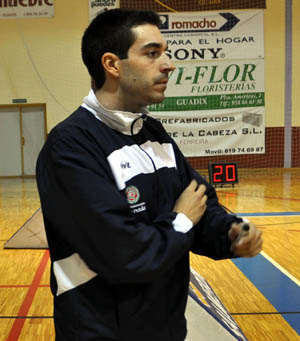 Zapata, en su etapa como técnico del filial nazarí