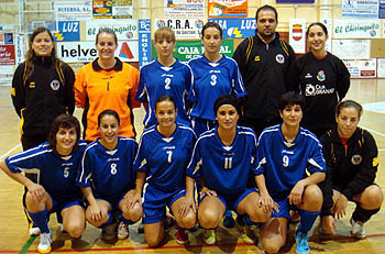CDU Granada de fútbol sala femenino en la cancha del Puertollano