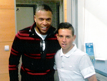 Urtain junto a Batista en las oficinas del Málaga CF (GRJ)