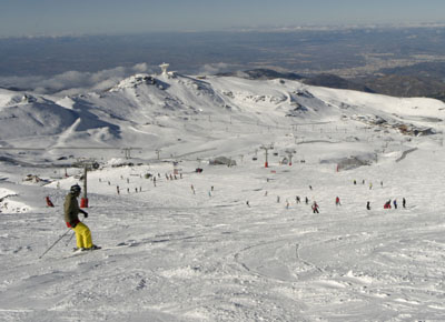 Borreguiles presenta una estampa típicamente invernal