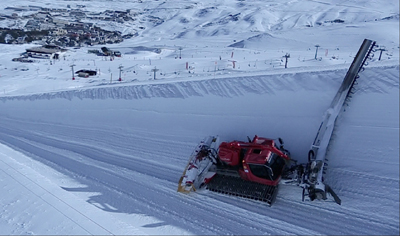 El half pipe recibe los últimos retoques 