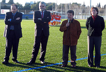 Las distintas autoridades en la inauguración del nuevo campo (GRJ) Las distintas autoridades en la inauguración del nuevo campo (GRJ)