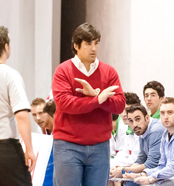 Pablo Pin durante un encuentro de esta temporada (LUCÍA GÁMEZ)