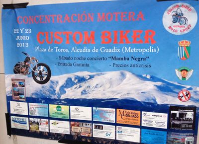 Cartel del la concentración motera 