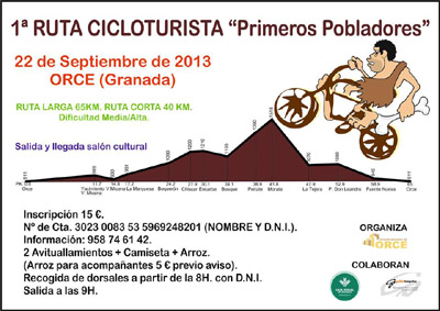 Cartel de la prueba ciclista 