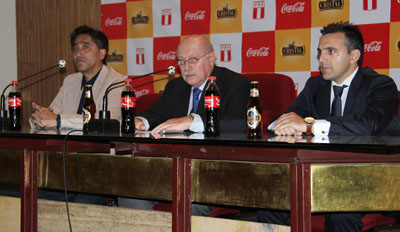 Presentación de Bruno García como seleccionador de Perú 
