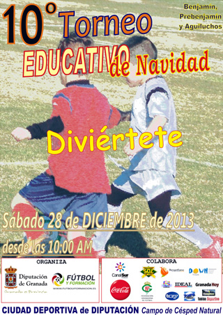 Cartel del X Torneo Educativo de Navidad (GRJ)