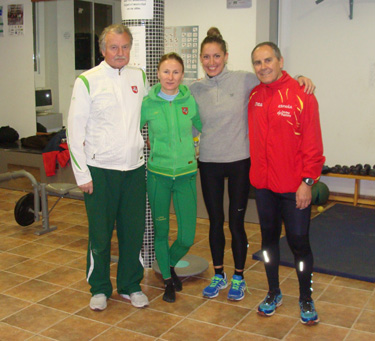 Kastitys Pavilonis, Brigita Berviline junto a Ainhoa Pinedo y Manuel A. Segura